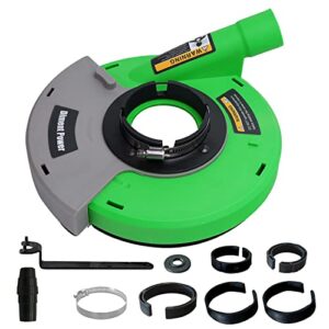 diment power universal surface grinding dust shroud for angle grinder 7-inch. collect grinding dust-wood, stone, cement, marble, rock,granite, concrete