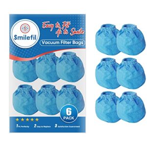 smilefil vrc2 cloth filter replacements for vacmaster 1.5 to 3.2 gallon wet/dry vacuums, 6 pack