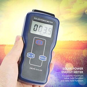 Digital Solar Power Meter, Digital Solar Energy Meter Sun Light Energy Measuring Tester SM206 Sun Light Radiation Testing Instrument Digital High Precision