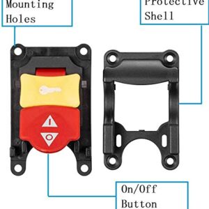 Belleone Table Saw Switch for Ryobi Craftsman, Safety Table Saw Power Switch for Ryobi Craftsman 10" Table Saw Parts, On/Off Switch, 125V/250V, 089110109712 with 4 Poles Power Switch