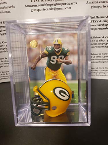 Reggie White Green Bay Packers Mini Helmet Card Display Collectible HOF Auto Shadowbox Autograph