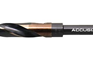 Accusize Industrial Tools 3/4'' ANSI M35(H.S.S. + 5% Cobalt) S and D Drill, 1/2'' Shank, 135 Degree Split Point, 0412-0034