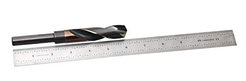 Accusize Industrial Tools 3/4'' ANSI M35(H.S.S. + 5% Cobalt) S and D Drill, 1/2'' Shank, 135 Degree Split Point, 0412-0034