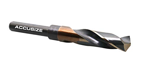 Accusize Industrial Tools 3/4'' ANSI M35(H.S.S. + 5% Cobalt) S and D Drill, 1/2'' Shank, 135 Degree Split Point, 0412-0034