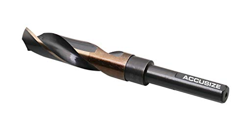 Accusize Industrial Tools 3/4'' ANSI M35(H.S.S. + 5% Cobalt) S and D Drill, 1/2'' Shank, 135 Degree Split Point, 0412-0034