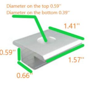 Solar mid clamp Panel 5/8 (Pack of 20)