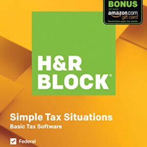 [OLD VERSION] H&R Block Tax Software Basic 2019 [Amazon Exclusive] [PC Download]