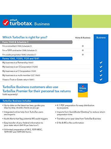 [Old Version] TurboTax Business 2019 Tax Software [PC Download]