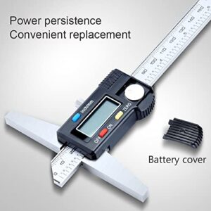 Oudtinx Digital Depth Caliper Electronic Depth Gauge Caliper Depth Rule (150mm(Normal))