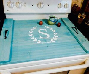 farmhouse noodle board - choose stove oven cover, sink cover, serving tray, farmhouse decor, monogram personalized kitchen storage, asst colors