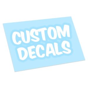 custom vinyl decals - any text