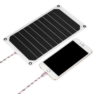 10W Outdoor Solar Panels Portable Waterproof 5V USB High Conversion Rate Solar Module Home Charging for Solar Generator RV Boat Camping Outdoors