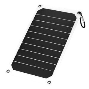 10W Outdoor Solar Panels Portable Waterproof 5V USB High Conversion Rate Solar Module Home Charging for Solar Generator RV Boat Camping Outdoors