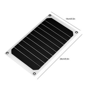 10W Outdoor Solar Panels Portable Waterproof 5V USB High Conversion Rate Solar Module Home Charging for Solar Generator RV Boat Camping Outdoors