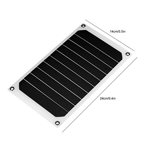 10W Outdoor Solar Panels Portable Waterproof 5V USB High Conversion Rate Solar Module Home Charging for Solar Generator RV Boat Camping Outdoors