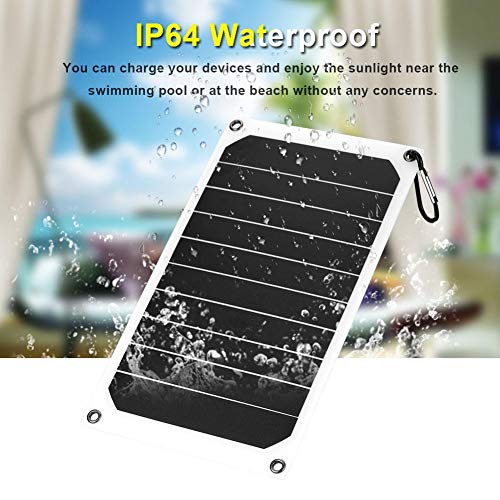 10W Outdoor Solar Panels Portable Waterproof 5V USB High Conversion Rate Solar Module Home Charging for Solar Generator RV Boat Camping Outdoors