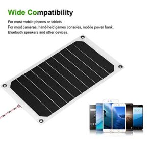 10W Outdoor Solar Panels Portable Waterproof 5V USB High Conversion Rate Solar Module Home Charging for Solar Generator RV Boat Camping Outdoors