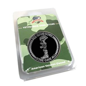 US Veterans Challenge Coin Limited Issue Licensed Military Apparel Patriotic Products Gifts for Veterans Families and Retired VetFriends.com