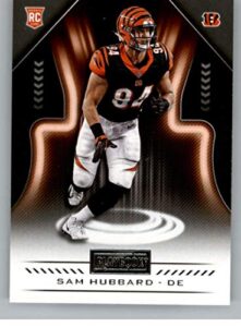 2018 playbook football #165 sam hubbard rc rookie card cincinnati bengals rookie official nfl card produced by panini