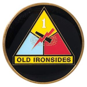 united states army 1st armored division old ironsides challenge coin