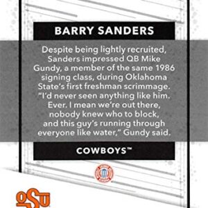 2019 Panini National Convention Silver Pack Set College MultiSport #BS Barry Sanders Oklahoma State Cowboys Official Sports Trading Card From Panini America