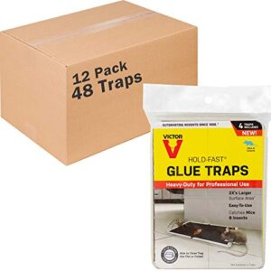 victor m668 hold-fast mouse traps-48 glue trap,white