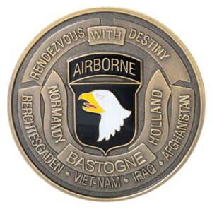 united states army 101st airborne division challenge coin