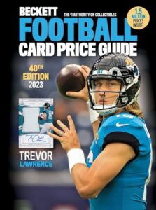 2023 beckett football card annual price guide #40 (9/23 release/t. lawrence cover)
