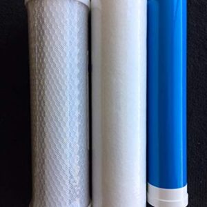 Clear Hydro - Stealth RO150 Complete Compatible Replacement Filter Kit for Hydro Logic Stealth RO150 Includes Membrane, Carbon & Sediment Filter