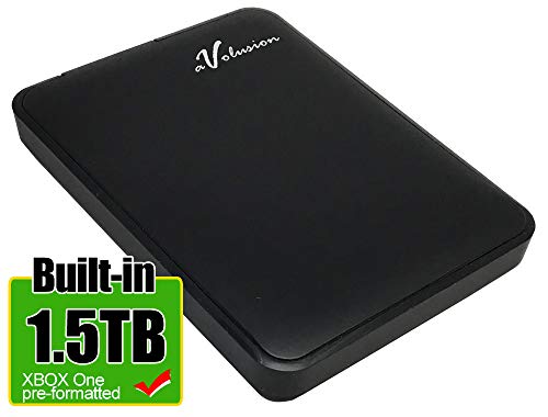 Avolusion 1.5TB USB 3.0 Portable External Gaming Hard Drive (for Xbox One S, X & Pre-Formatted)