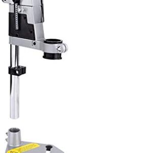 Drill Press Stand, Heavy Duty Universal Bench Clamp Drill Press Table Support Tool Adjustable Benchtop Single Hole Aluminum Base Workbench Repair Tool for Hand Drill