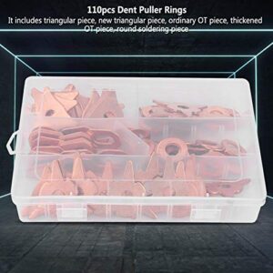 Dent Pulling Rings, 110pcs Dent Pulling Puller Rings Triangle OT Round for Car Body Welding Repair Tool Set Weld kit Dent Puller Rings