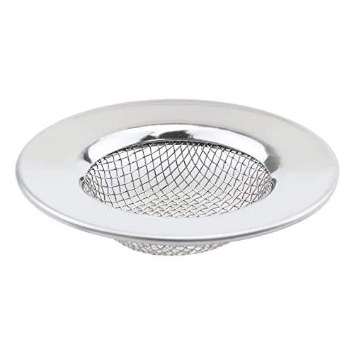 Antrader Kitchen Sink Strainer,2.5" Large Wide Rim Stainless Steel Mesh Basket Filter Trap, Fit Most 1.5-2.2 Inch Kitchen Drains