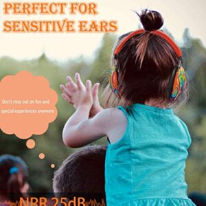 PROHEAR 032 Kids Ear Protection - Noise Cancelling Headphones Ear Muffs for Autism, Toddlers, Children - Orange