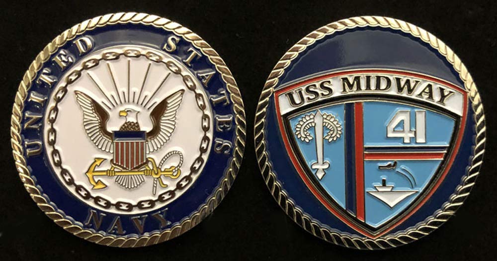 USS Midway CV-41 (Enlisted) Challenge Coin