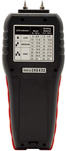 Triplett MS100 Pin Moisture Meter for Wood and Building Materials with Audible Indicator