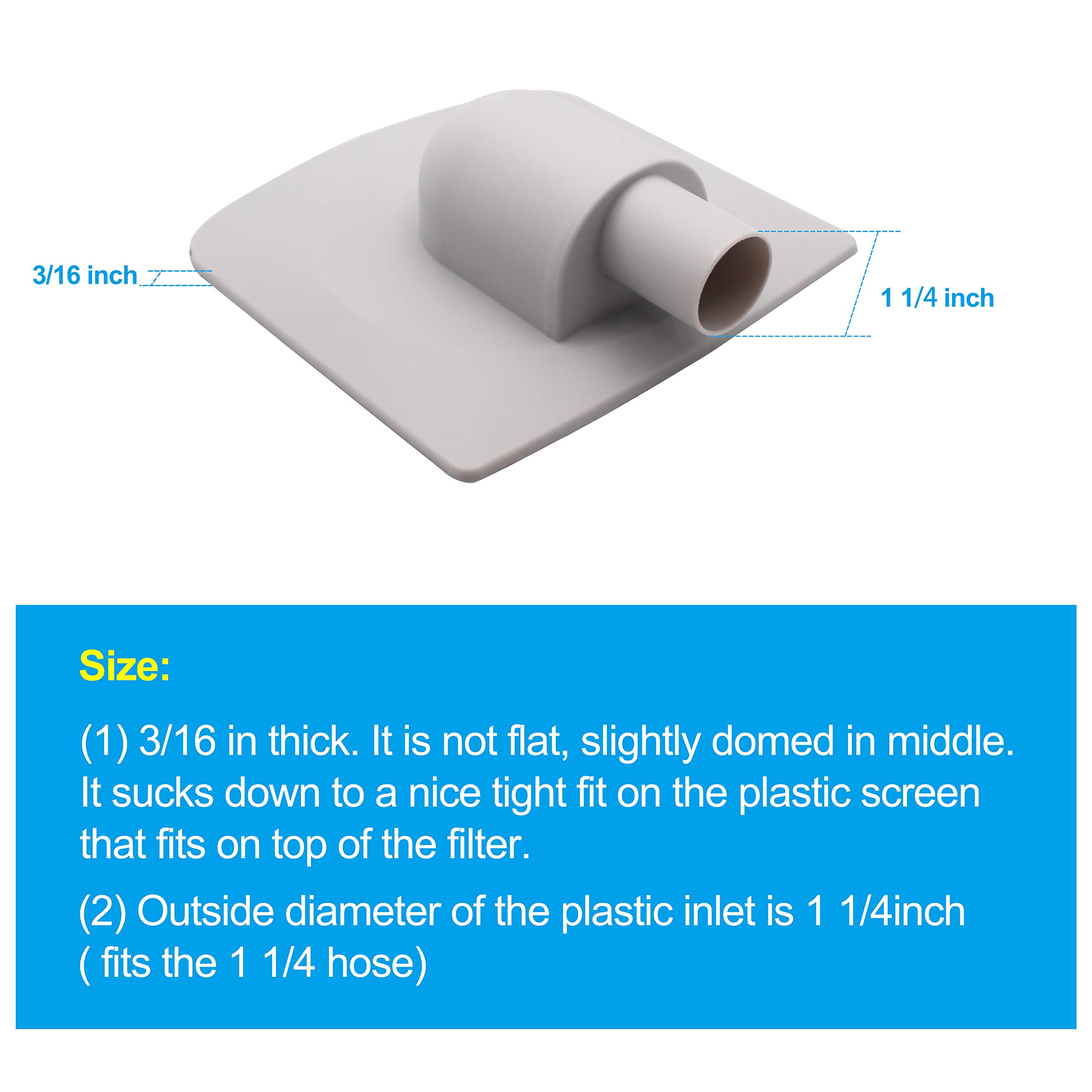 P58PP1955W05 Vacuum Plate Adapter Replace for Summer Waves Fit for Polygroup Skimmer Filter Pump Systems