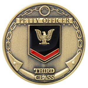united states navy petty officer third class rank challenge coin