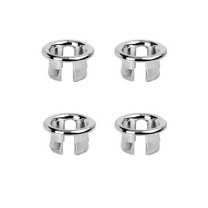 4 pack bathroom basin sink round hole trim chrome overflow cover rings hole insert in cap hollow ring triangle for hole diameter replacement ceramic pots for home,sink,bathroom,kitchen