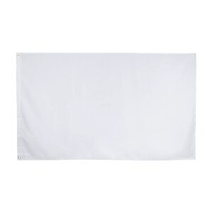 3x5 foot solid white flag - plain white flags