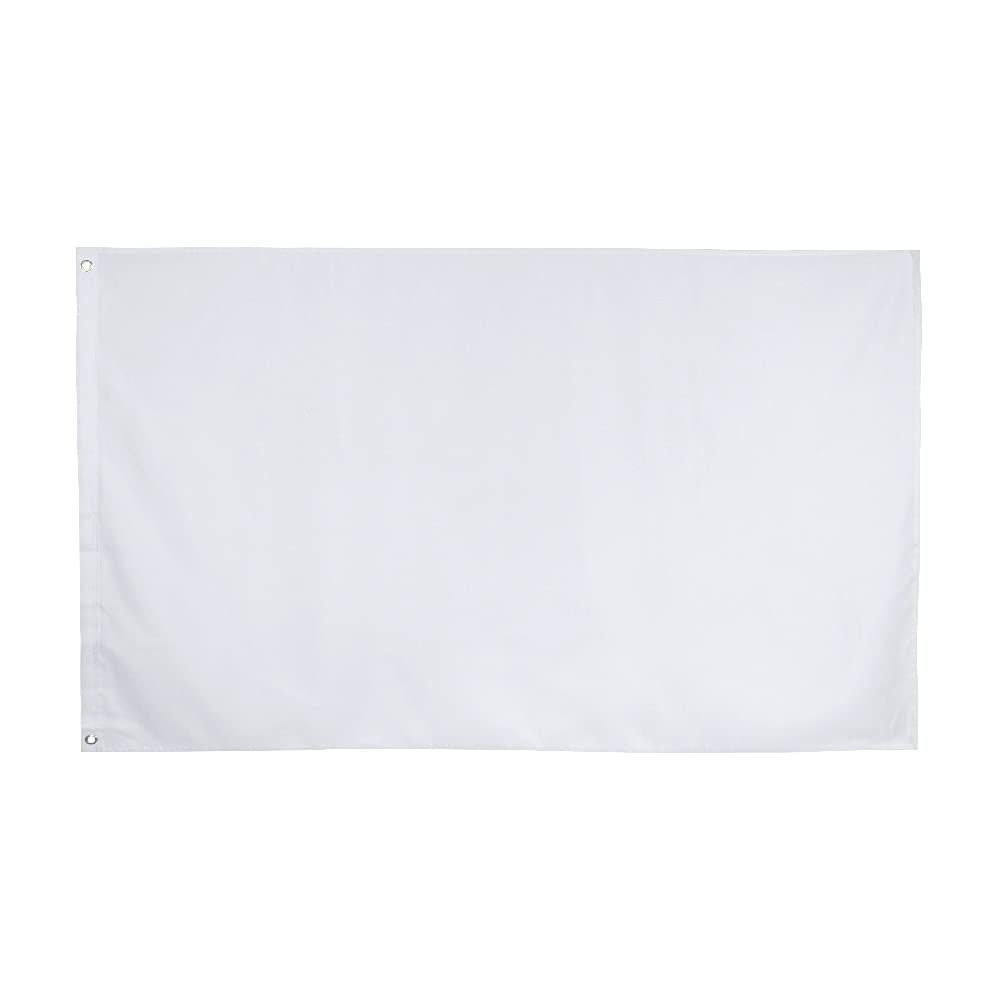 3x5 Foot Solid White Flag - Plain White Flags