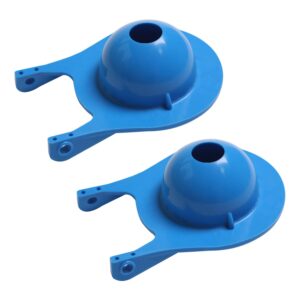 Hibbent 2 Pack Toilet Flapper Replacement, Compatible with Gerber 99-788, 3 Inch Flapper Replacement Water Saving, High Performance, Easy to Install- Blue Color