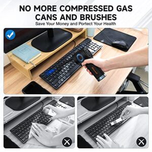 Air Duster for Computer Keyboard Cleaning - Cordless, Rechargeable 6000mAh Battery，Powerful Brushless Motor and 10W Fast Charging Air Duster Compressed Air