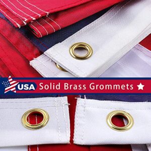 Freefy American Flag 2.5x4 ft - Embroidered Stars,Sewn Stripes,Nylon,UV Protected,Brass Grommets,Perfect for Indoor/Outdoor Use US USA Flags.