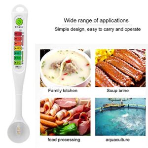 Salinometer, LED Lights Salinity Tester Professional Accurate Food Liquid Salinity Meter Pen Type Salinity Meter for Testing Salinity Value of a Solution