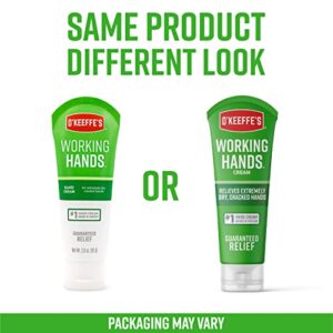 O'Keeffe's Working Hands Hand Cream, 3 oz Tube and Night Treatment Hand Cream, 3 oz Tube