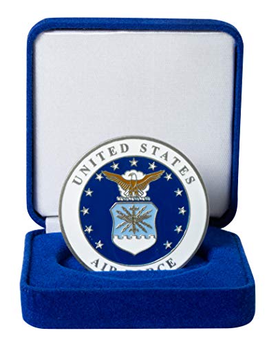 Blue Velvet 50mm Challenge Coin Presentation Display Box