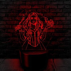 scarlet witch avengers 3d night light