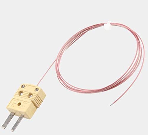 5pcs Pack High Accuracy K Type Mini-Connector Thermocouple Temperature Probe Sensor, 1 Meter Long Measure Range -200°C~260°C (-328°F~500°F)