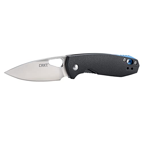 Columbia River Knife & Tool Piet EDC Folding Pocket Knife: Urban Everyday Carry, Drop Point Blade with Satin Finish, Thumb Hole, Liner Lock, Glass Reinforced Fiber Handle 5390